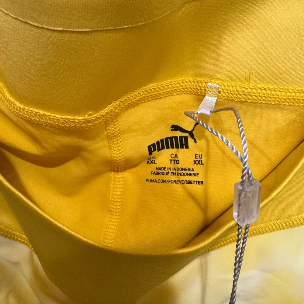 PUMA Golf Pwrshape Skirt Skort Yellow Tie Dye Size XXL 2XL NEW WITH TAGS! POCKET - Picture 13 of 15